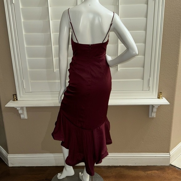 Selfie Leslie Dream of Me Midi Dress Wine XS - Picture 8 of 14